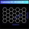 Garage Lights Hexagon Lamp 110-240V LED Tube Honeycomb Barbershop Ceiling Lighting For Workshop 4S Car Show Auto Body Repair Gym
