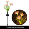 Garden Summer External Solar Lights Eternal Flower Sunflower LED Solar Lawn Lamp Festival Outdoor Wedding Camping Party Decor