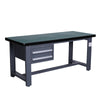 Workshop Bench With Drawer Metal Heavy Duty Workbench Table Garage Tool Storage Work Bench