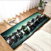 Styles Motorcycle garage Display Carpet Floor Mat Garage Racing Moto Electric Vehicle Mat Entrance Anti Slip Doormat Bedroom Rug