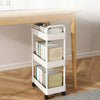 2 Tier Rolling Utility Cart Storage Shelf Movable Gap Storage Rack Kitchen Bathroom Slim Slide Organizer Snacks Toys Shelf