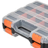 Double Side Tools Box Organizer Tool Storage Box Double Side Tools Box Hardware Tool Arrangement Box for Screws Nuts Nails Bolts
