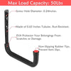 2X Kayak Racks Heavy Duty Wall Mounted Kayak Storage Hooks Kayak Storage Hangers For Canoe Kayak Garage Paddle Board