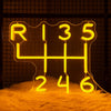 Garage Neon Sign, Car Gear Icon Personalized Wall Lamp, Used For Room, Bar, Club, Auto Repair Shop, Parts Shop, Man Cave Decor.