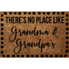 There's No Place Like Grandpa & Grandma Doormat Rubber Bathroom Kitchen Mat Garden Garage Door Floor Mat Non-Slip Carpet