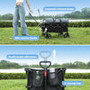 Folding Wagon With Rebound Handle- Wagons Carts Heavy Duty Foldable - Beach Wagon Camping Garden Shopping Grocery Cart