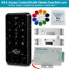 YiToo Fully Waterproof Door Access Control System Kit, 3000 Users Smart Keyboard with Electric Locks and Professional Power Unit