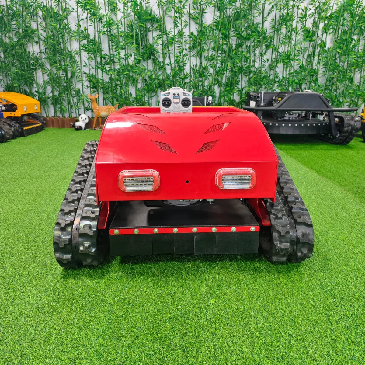 Multi Functional Remote Controlled Lawn Mower Suitable For All Terrains Rubber Tracks Factory Customized Made Low Price