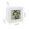 3.2inch Large LCD Digital Thermohygrometer Ultra-thin Simple Smart Home Electronic Digital Thermometer Hygrometer Wall Clock