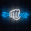 Garage Led Neon Sign, 3D Carved Gear Icon, Usb Powered, Used For Decor Of Bars, Car Service Stations, Parts Stores And Man Caves