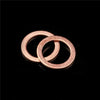 100Pcs Copper Washer Gasket Nut And Bolt Set Flat Ring Seal Assortment Kit With Box M4/M5/M6/M8/M10/M12/M14 For Sump Plugs