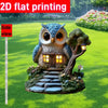 1pcs Owl Tree House Outdoor Garden Decoration, Perfect for Courtyard Decoration, Ideal Gift for Family and Friends