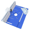 Woodworking Router Lift Kit - Aluminum Router Table Insert Plate W/ Miter Gauge Guide and Bracket for 65mm Diameter Motors