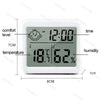 3.2inch Large LCD Digital Thermohygrometer Ultra-thin Simple Smart Home Electronic Digital Thermometer Hygrometer Wall Clock