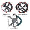 Hot 4/8 Points Support Helmet Lining Knob/button Suspension System Hat Adjustable Lock Strap Black&grey Head Belt