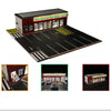 GFans 1/64 Car Garage Diorama Model Storage Display Box Small Garage Scene Acrylic Car Showroom Parking Lot Kids Xmas Gift Toys