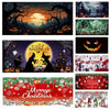 Halloween Garage Door Banner Halloween Garage Door Cover Decorations Large Hanging Backdrop Garage Door Cover Halloween Decor