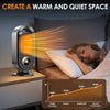 Domestic Heater 1000W Ceramic Heater 3s Fast Heating Overheat Protection Portable Quiet Mini Heater for Home Office Bedroom Use