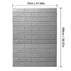 70cm*1m  3D Brick Pattern Wall Panels Wallpaper DIY Waterproof for Living Room Bedroom Kitchen Background Wall Decoration
