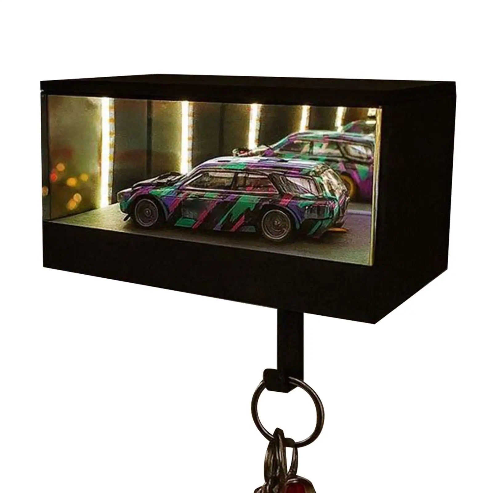 Car Garage Key Holder With Opening Door Space-saving Key Rack Durable For Vehicle Enthusiasts Creative Gift Key storage supplies