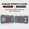Garage Door Remote Control 5PCS garage control 433 '92 mhz 433mhz fixed code cloner control garage door opener