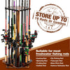 Fishing Rod Holders for Garage 360 Degree Rotating Fishing Pole Rack, Floor Stand Holds up to 16 Rods