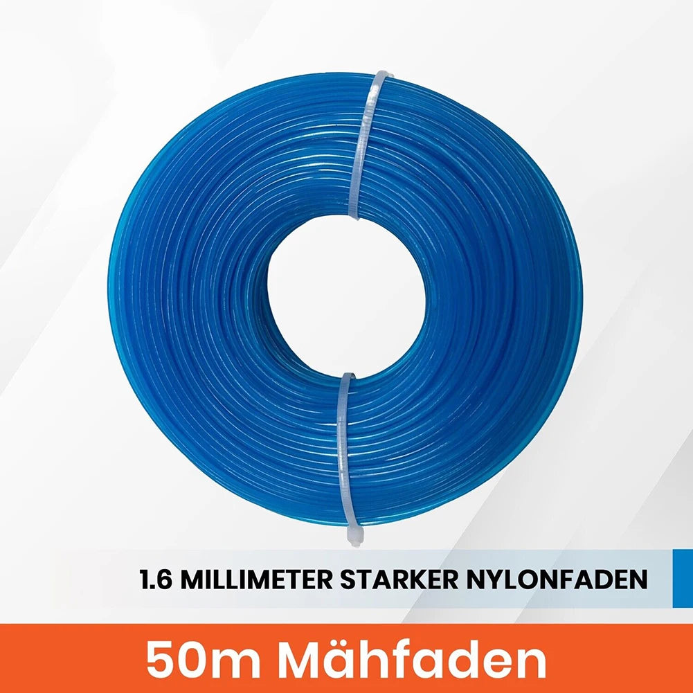Mowing Line 1.6Mm Brush Cutter 100 M Trimmer Line Grass Trimmer Nylon Line Mowing Wire Lawn Mower Accessory