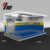 1 18 Garage for Model Diecast 1:18 Model Car Diorama Garage Parking Lot Acrylic Dust Cover Toy Dustproof Display