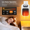 Wall Mounted Portable Small Electric Heater With Remote Control, Adjustable Silent Thermostat Suitable For Home Offices Bathroom