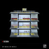 1:64Car Garage Models 4-Story Steel Frame Garage & Parking Lot  Light-Up Assembly Simulation Model Car Garage Model Parking Lots