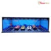 1/64 Garage Scene Model with Light Assembled Parking Lot Diorama Parking Place for Miniatures Cars Display