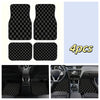 4pcs Car Floor Mats Set Black Absorbent Non-Slip Washable Polyester For SUVs Protection Car Interior Decor Washable Floor Mats