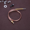 60/120cm Universal Gas Thermocouple Valve Fireplace Boilers Ovens Replacement Temperature Controller Probe with 5 Fixed Parts