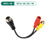 GreenYi 4Pin Aviation Head Male/Female to RCA AV/Female DC Multiple Cable Plug Adapter Converter For Car Rear Camera Monitor