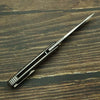 LEMIFSHE New Brown Mini FSD Real Titanium Alloy Handle 154CM Steel Outdoor Camping Survival Pocket EDC Tool Folding Knife