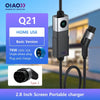 EV Charger 3.5KW 7.3KW 11KW 22KW 16A 32A Type 2 Portable Electric Vehicle Charging 7Meter Bluetooth APP EV Car Charging Station