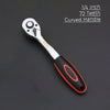 24/72 Teeth Ratchet Wrench 1/4" 3/8" 1/2" Universal Quick Release Socket Ratchet Wrench Hand Tools