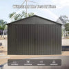 12x20FT Heavy Duty Outdoor Alloy Steel Garage Shed Extra Large Weather Resistant Carport Lockable Double Hinged Garden Furniture
