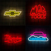 Garage Series Led Neon Signs, Car Logo Personality Icons, Usb Powered, Used For Bedroom, Bar, Garage, Workshop, Man Cave Decor.