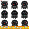 AD 52mm Water Temp/Oil Temp/Voltmeter/Oil Press BAR PSI /Vacuum/Boost Gauge/Air Fuel Ratio/EGT Gauge With Sensor Fit for 12V Car