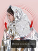 1-10pcs Emergency Thermal Poncho Blanket Lightweight Folding Water Resistant Windproof Sunshade Reusable First Aid Camping Mat
