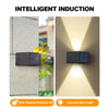 COB Outdoor Solar Lights Garden Decoration External Decors Sunlight Wall Lamp for Yard Walkway Fence Dusk to Dawn Waterproof