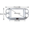 2 Din Car Radio Dashboard Frame, 9 Inch Dashboard Kit for Volkswagen Tiguan 2010-2015 Android Player Adapter, Beze Stereo Panel