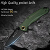 Sandvik 14C28N Pocket folding knife Fishing kitchen fruit Knives hunting Outdoor camping Military Tactical EDC knife tool knife