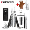 SWISS TECH 37 In 1 Multitool Pliers EDC Folding Multi Tool Scissors With Replaceable Saw Blade Outdoor Survival Hand Tools