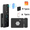 Fingerprint Lock 3D Face Recognition Tuya WiFI App Waterproof Outdoor Gate Passcode Rfid Card Keyless Electronic Smart Door Lock