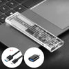 M.2 NGFF SSD Case M2 Solid-State Hard Drive Box SATA SSD Hard Disk Cases External Housing for 2230/2242/2260/2280 M.2 SSD Case