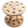 Goture Durable Double Layer Wooden Fishing Rod Holder 12 Rod Storage Capacity for Garage Fishing Rod Display Stand Fixed Frame