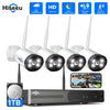 Hiseeu H.265+ 16CH NVR 3MP WiFi CCTV System Kit Human Detection IR Night Vision P2P Outdoor Wireless IP Cameras Surveillance Kit