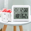 3.2inch Large LCD Digital Thermohygrometer Ultra-thin Simple Smart Home Electronic Digital Thermometer Hygrometer Wall Clock
